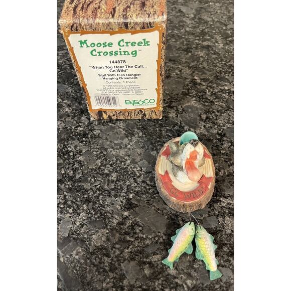 Enesco Moose Creek Crossing “When You Hear the Call…” 1995 Ornament #144878 - Picture 1 of 4